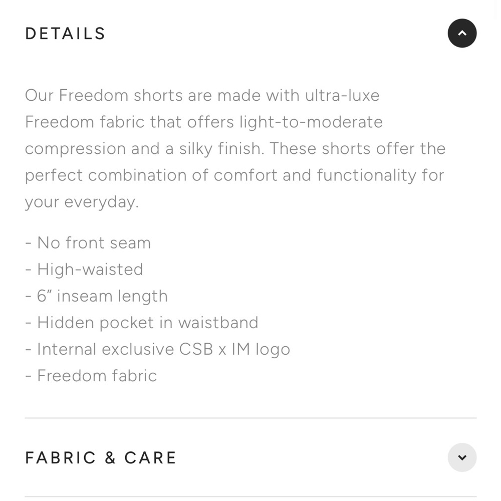 CSB Almond Freedom Shorts 6 inch length - Picture 13 of 14